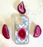 Pink Agate Phone Grip