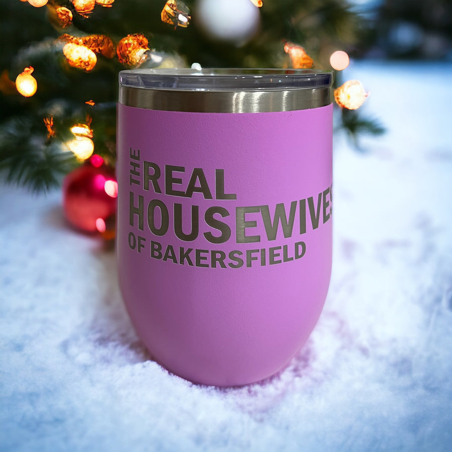 Real Housewives of Bakersfield Wine Tumbler - Lavender