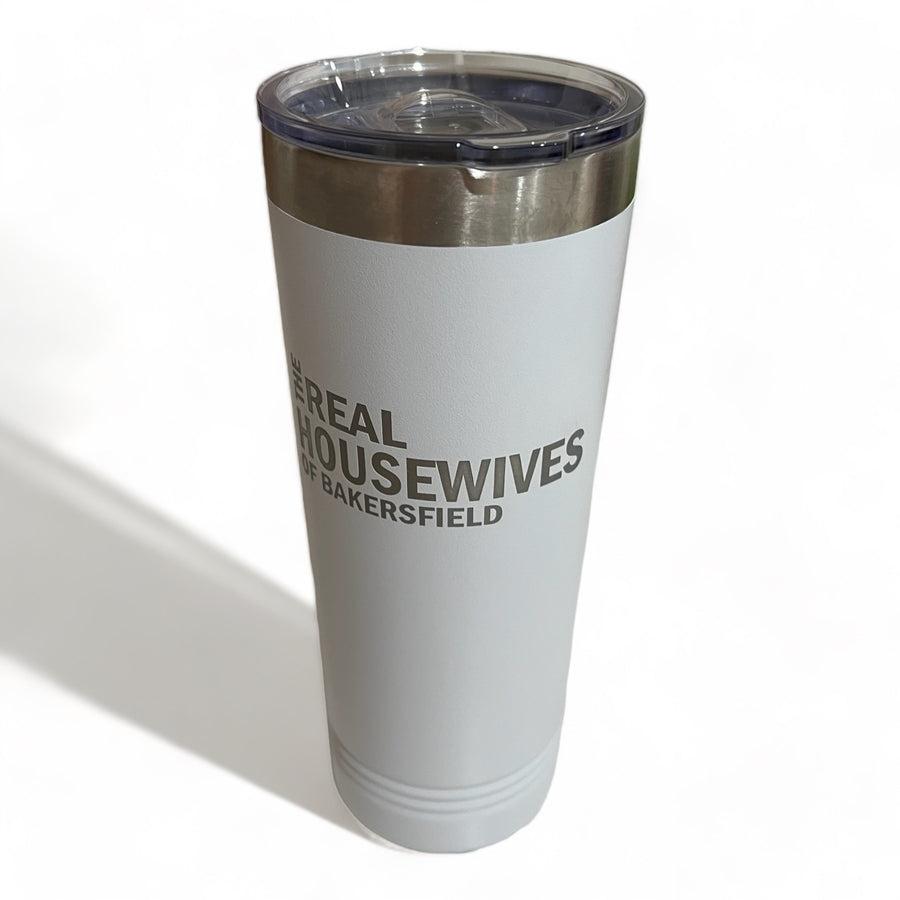 Real Housewives of Bakersfield Skinny Tumbler: White is