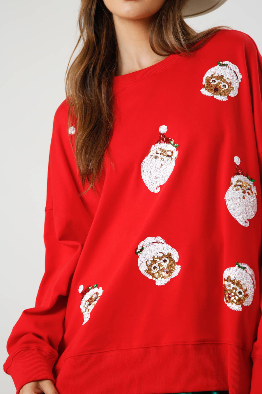 Sequin Santa Sweatshirt