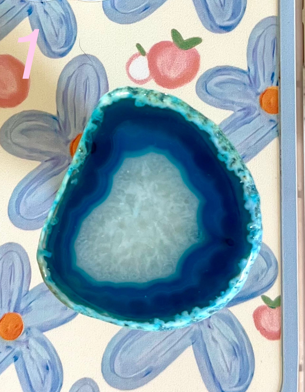 Blue Agate Phone Grip