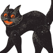 Vintage Halloween Jointed Scratch Cat 20 ½", printed 2 sides