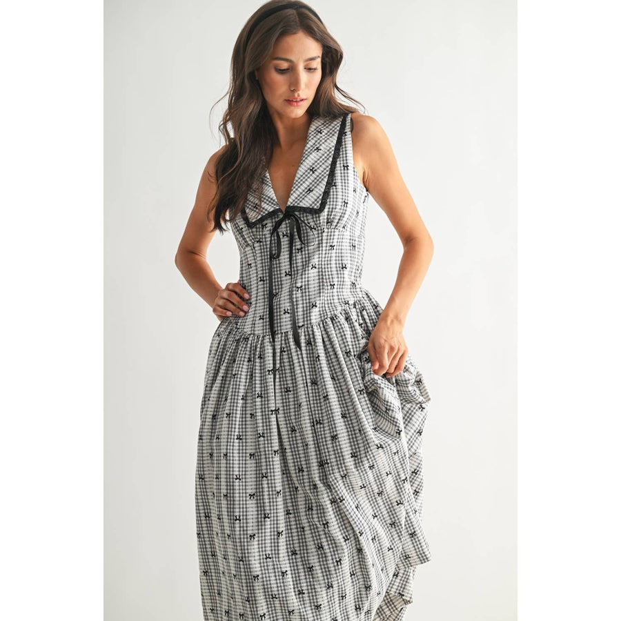 Timeless Gingham Midi Dress