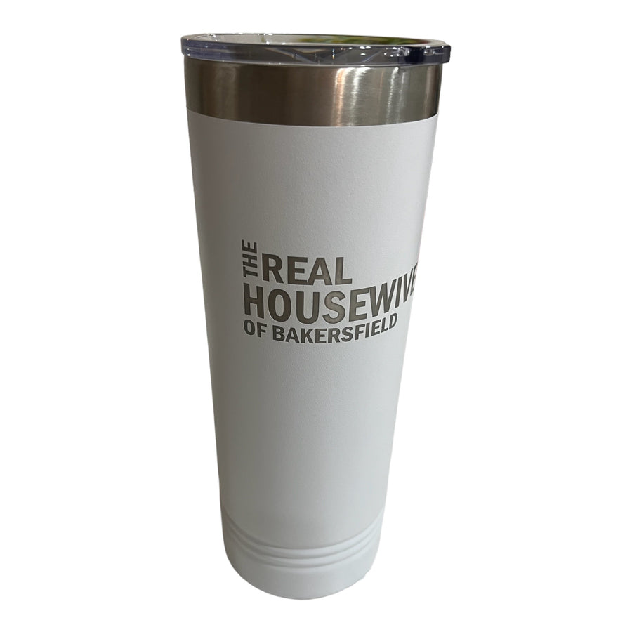 Real Housewives of Bakersfield Skinny Tumbler: White is