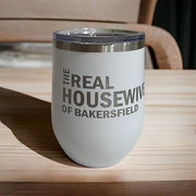 Real Housewives of Bakersfield Wine Tumbler - White