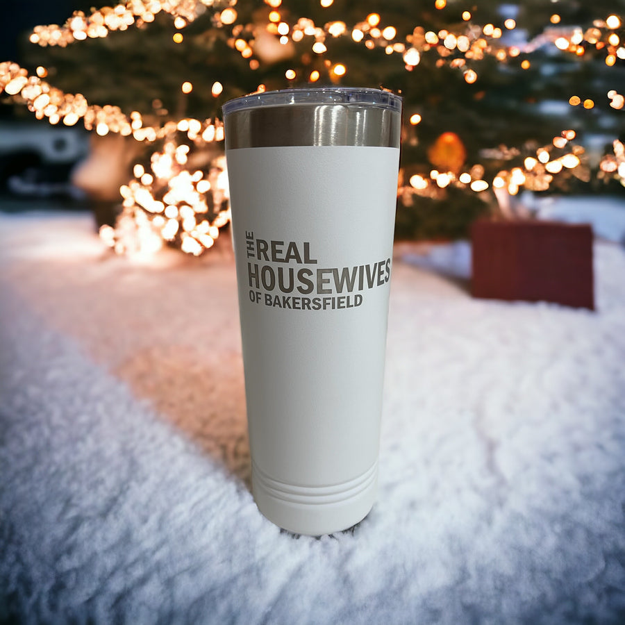 Real Housewives of Bakersfield Skinny Tumbler: White is