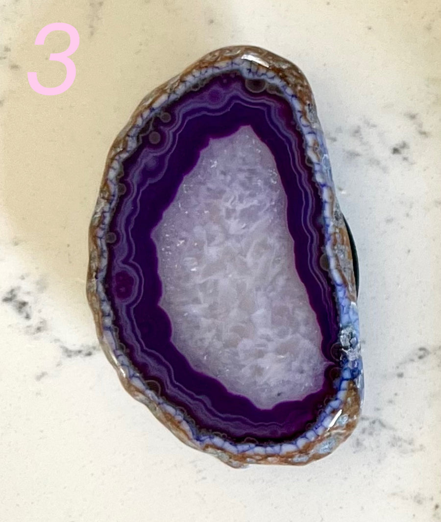 Purple Agate Phone Grip