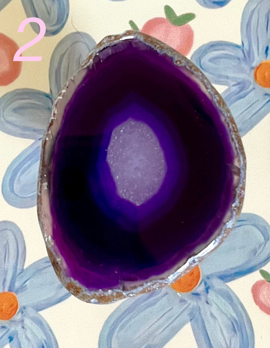 Purple Agate Phone Grip