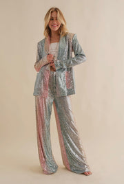 Ombre Sequin Power Suit