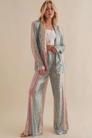 Ombre Sequin Power Suit