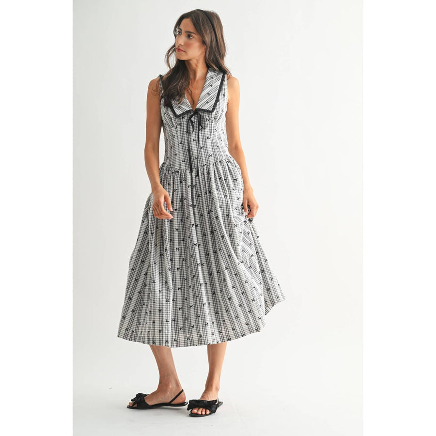 Timeless Gingham Midi Dress