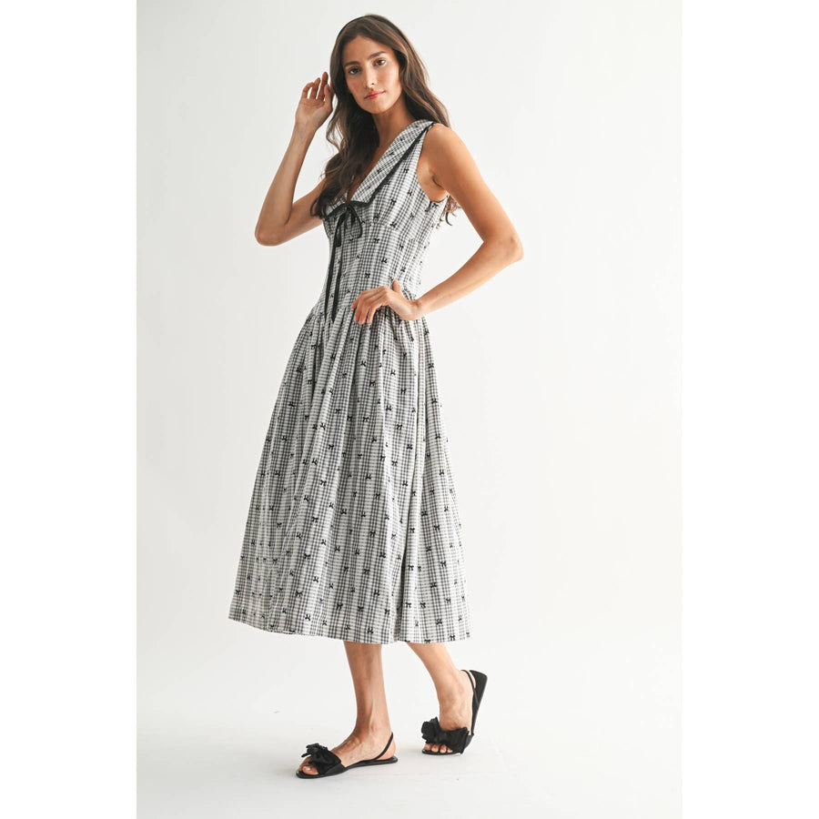 Timeless Gingham Midi Dress