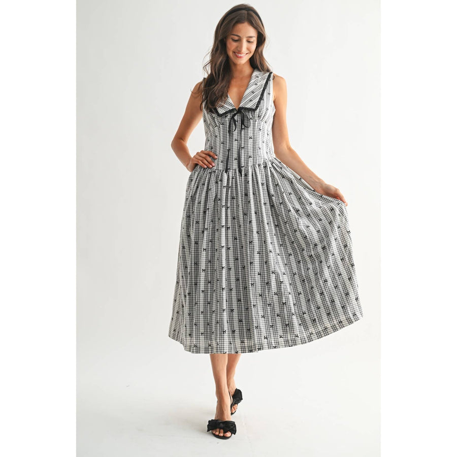 Timeless Gingham Midi Dress
