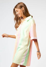 Neon Stripes Romper