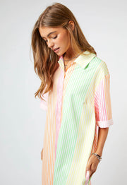 Neon Stripes Romper