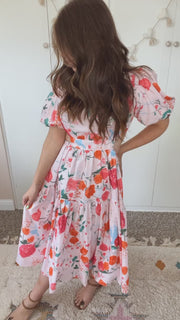 Bubblegum Florals - MIDI Dress