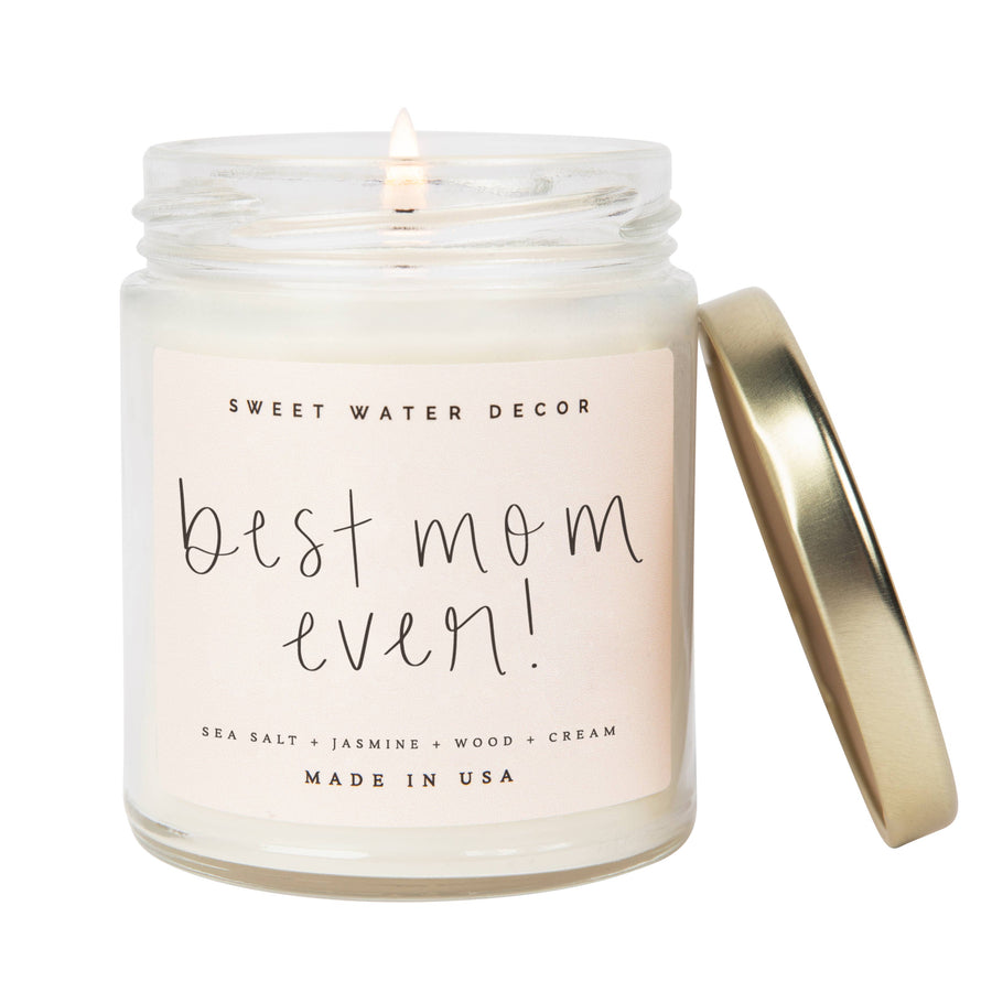 Best Mom Ever! Soy Candle - Clear Jar - 9 oz