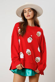 Sequin Santa Sweatshirt