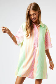 Neon Stripes Romper