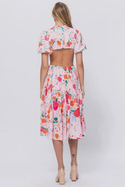 Bubblegum Florals - MIDI Dress