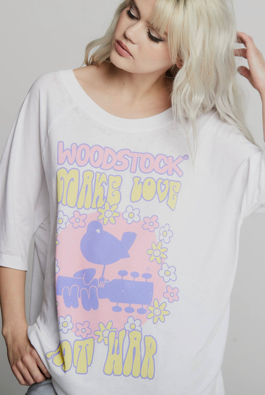 Woodstock Make Love Not War Graphic TShirt