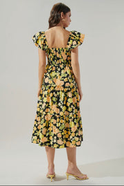 Sunny Florals - MIDI Dress